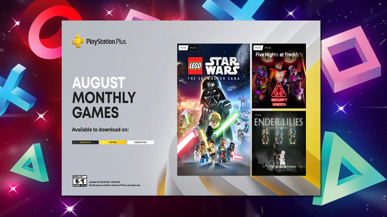 PlayStation Plus Monthly Games for August: LEGO Star Wars The Skywalker Saga, FNAF Security Breach, Ender Lilies: Quietus of the Knights