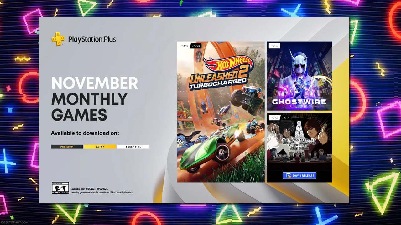 PlayStation Plus Monthly Games for November 2024: Hot Wheels Unleashed 2 – Turbocharged, Ghostwire: Tokyo, Death Note Killer Within